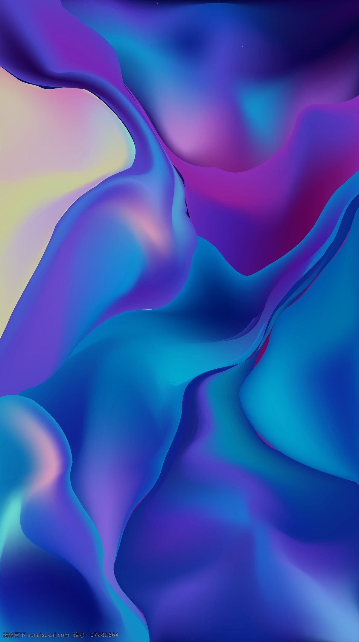矢量 多彩 炫彩 流线 梦幻 背景 蓝紫 平面设计