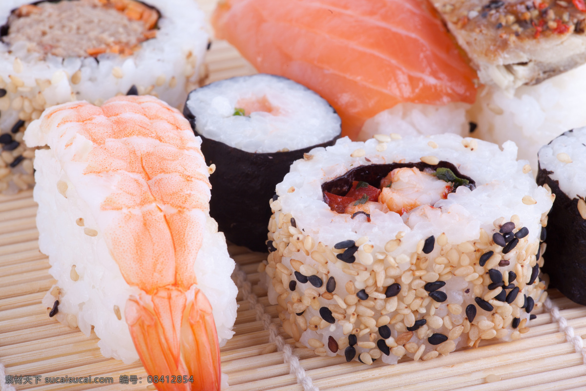 高清日本料理 高清 日本料理 日本食品 虾卷 生鱼片 饭团 和食 寿司 日本菜 美食 美食摄影 食物原料 餐饮美食