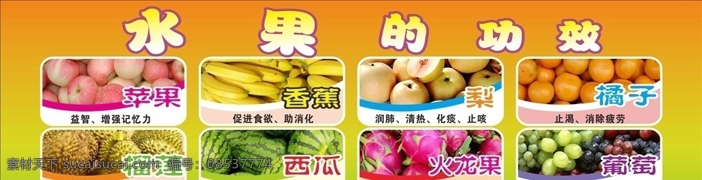 水果 功效 香蕉 苹果 梨