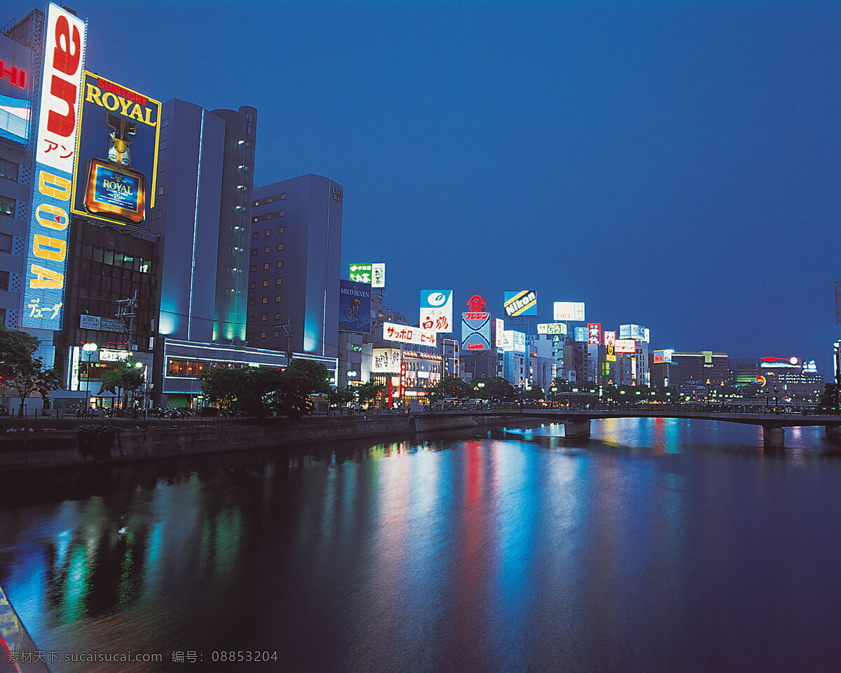 福岡 運(yùn) 河城 夜景 車輛 倒影 道路 廣告牌 國外旅游 河岸 河面 旅游攝影 人流 商業(yè)建筑 霓虹燈 五光十色 運(yùn)河城 商店林立 繁榮景象 橋樑 藍(lán)色夜空 畫面般景觀 風(fēng)光旅游攝影 櫻花之國 日本風(fēng)光 矢量圖 其他矢量圖