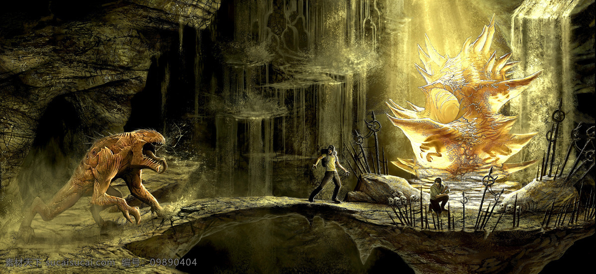 動漫動畫 怪獸 幻想世界 繪畫 科幻 恐怖 夢幻世界 魔幻 異形來襲 童話的世界 神話 黑暗世界 異形 設計素材 童話世界 psd源文件