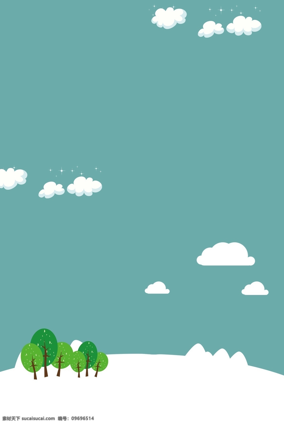 手繪 綠色植物 風(fēng)景 插畫 背景 手繪背景 森系背景 插畫背景 植物背景 樹林背景 景色插畫背景 治愈系背景