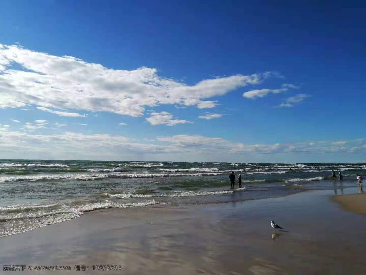 风景 蓝天 白云 海边 沙滩 自然 水 海 景色 秋天 自然景观 自然风景