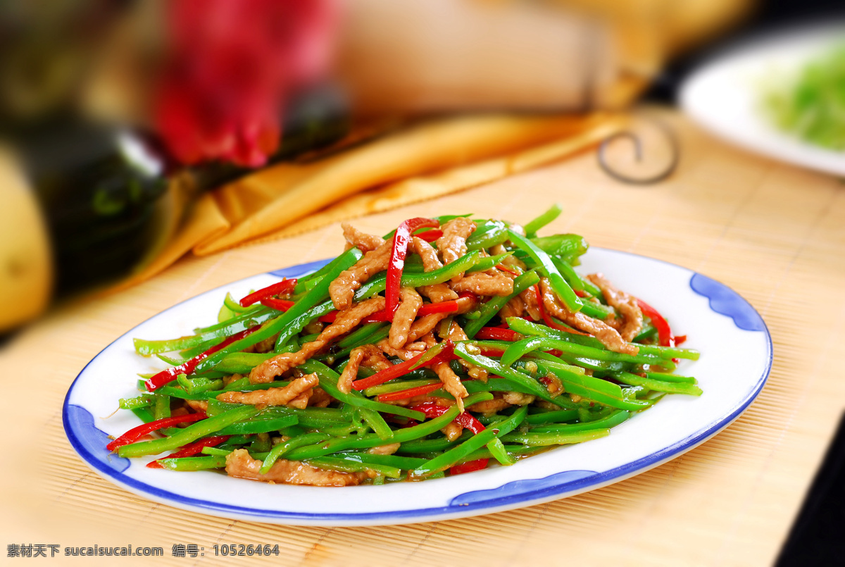 热青椒肉丝 美食 传统美食 餐饮美食 高清菜谱用图