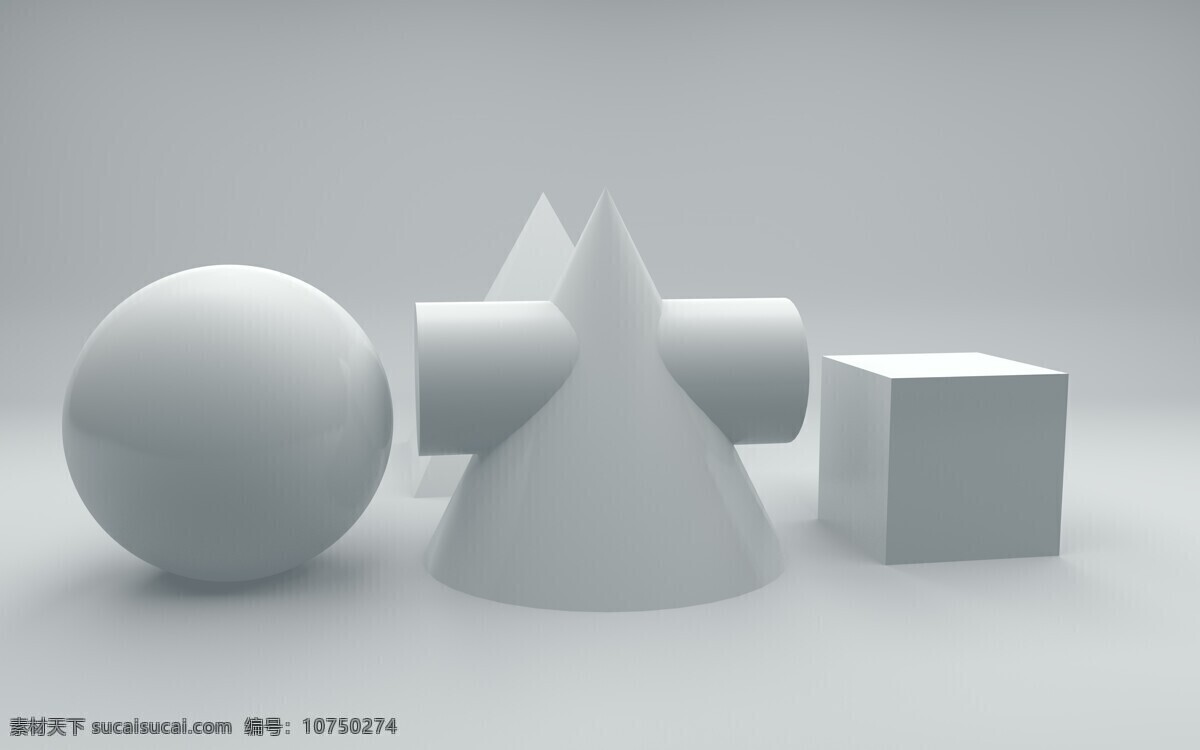 石膏静物 静物 静物组合 圆锥 球体 立方体 椎体 c4d渲染 立体组合 3d模型 3d设计 3d作品
