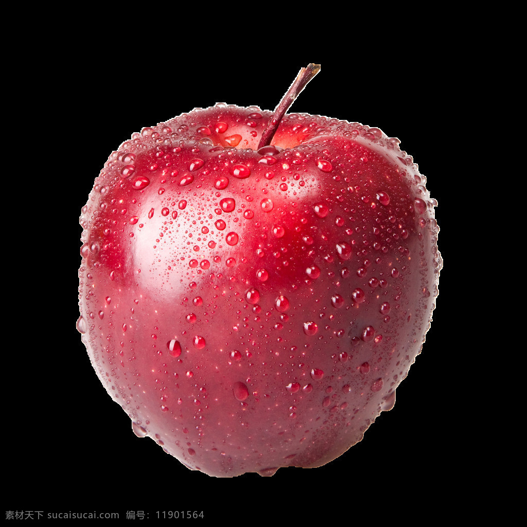 3d 水果 卡通 红苹果 矢量图
