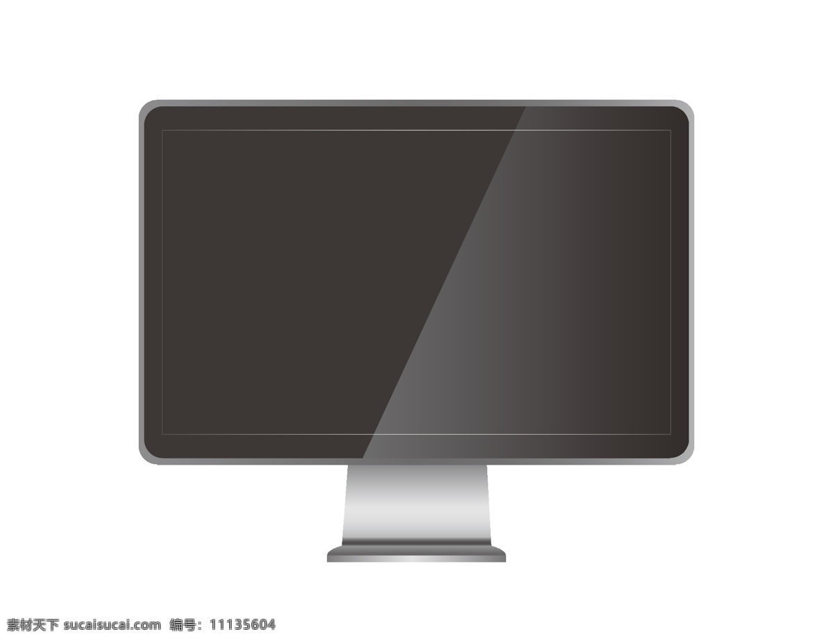 手绘 液晶 电视机 插画 黑色 家用电器 电视机显示屏 家电