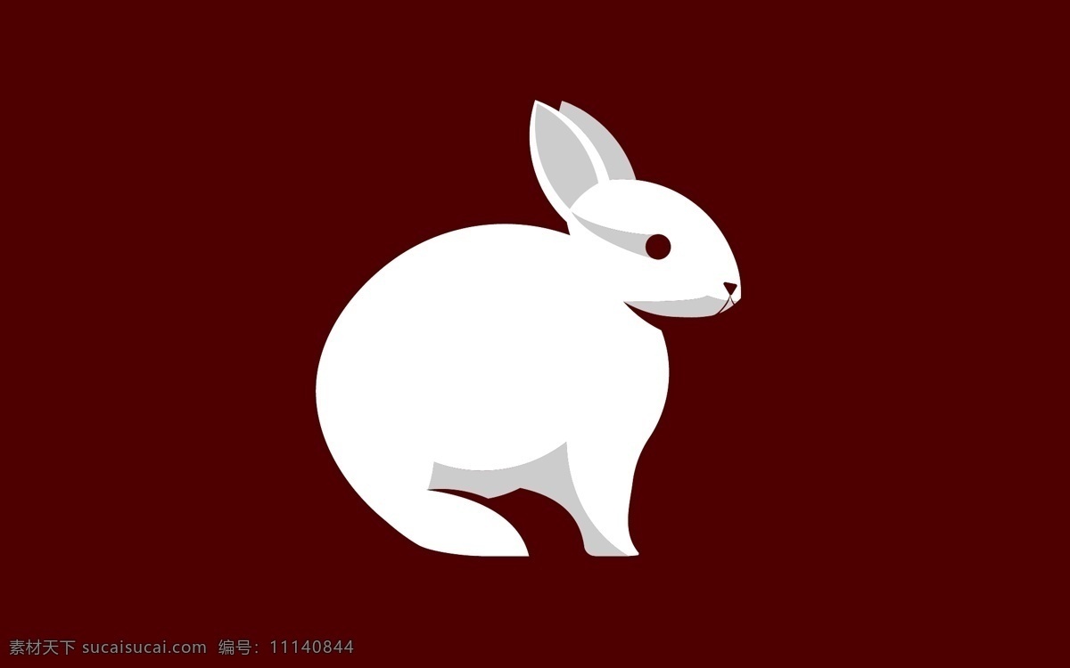 兔子 卡通 立体 3d 剪影 logo 标志 网页 包装 平面 动物 动画 抽象 具象 标志图标 企业