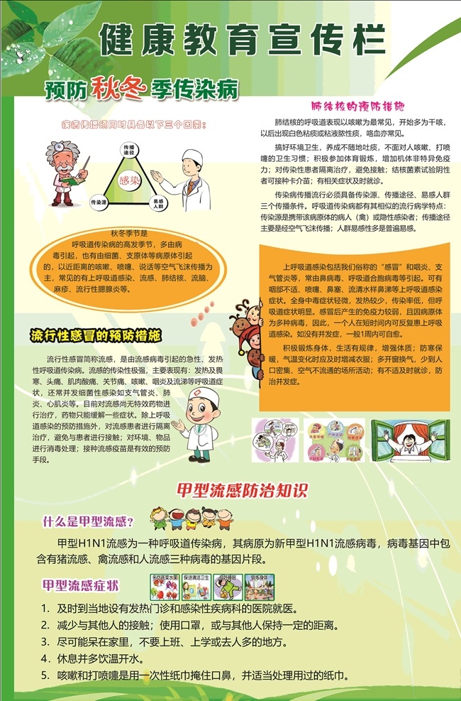 健康教育 宣傳欄 秋季預防 甲型流感 教育宣傳欄 健康 教育 衛(wèi)生院宣傳欄 婦幼保健站 健康標準 健康目的 婦保站展板 衛(wèi)生院展板 醫(yī)院展板 醫(yī)院展示牌 展板 展板模板