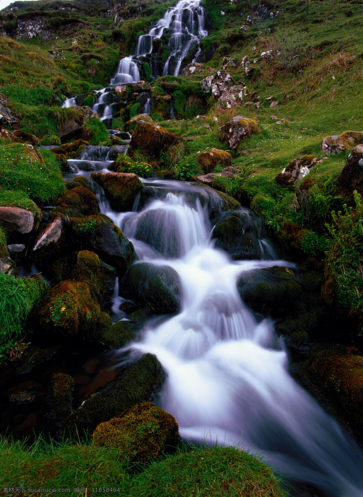 山涧 瀑布 自然风光 美丽 自然 山涧瀑布 瀑布图片 风景图片
