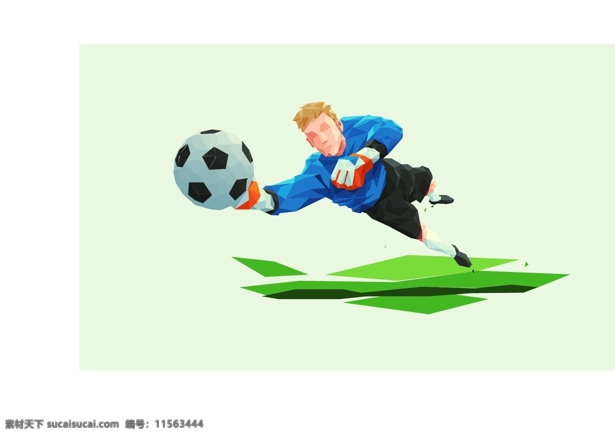 守门员 世界杯 踢 足球 人物 矢量 元素 踢足球 运动员
