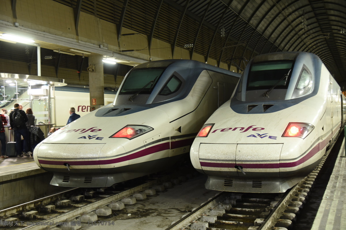 西班牙高铁 西班牙 高铁 火车 铁路 动车 现代科技 交通工具