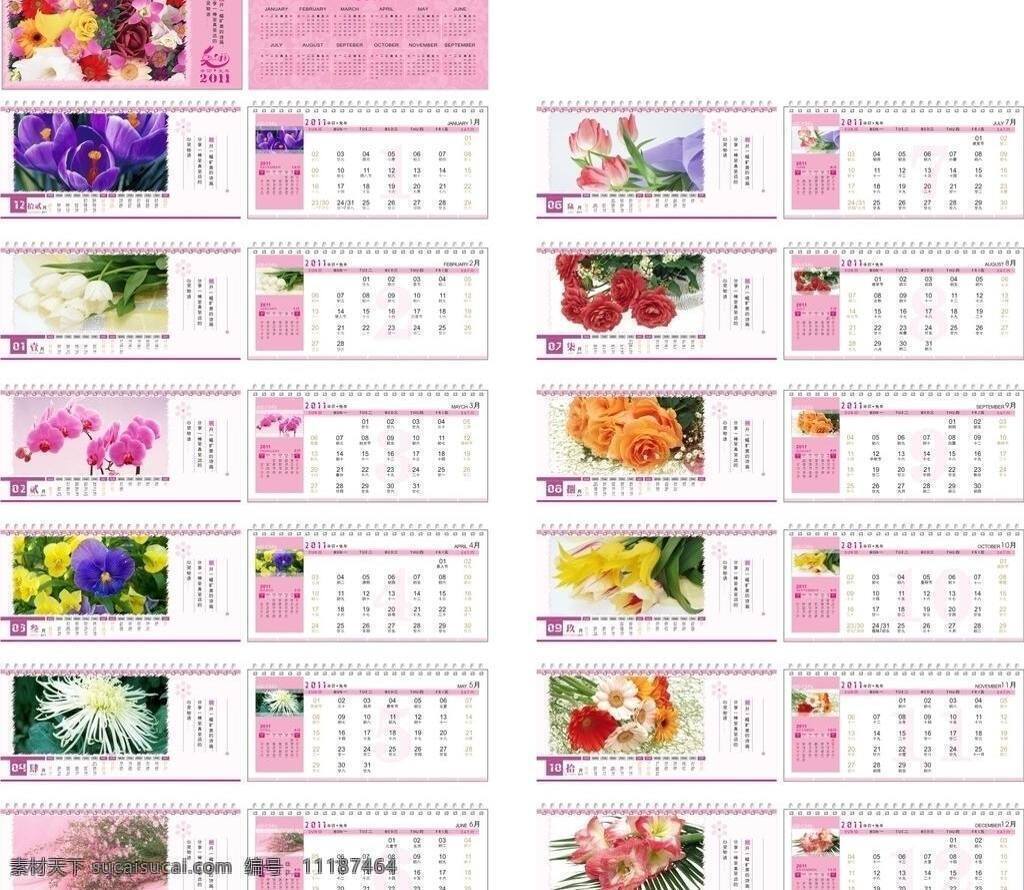 2011 花卉 臺歷 白色