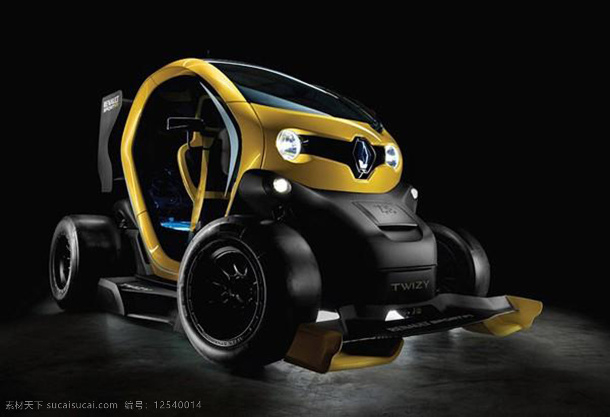 法国 雷诺 概念 电动车 产品设计 大气 工业设计 黑色 交通 汽车