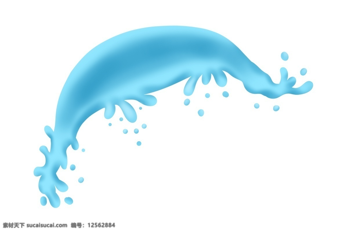 弯曲 飞溅 液体 插图 蓝色圆点 圆点液体 弯曲的液体 饮品飞溅 蓝色水果汁 水果汁液体 蓝色液体 创意液体