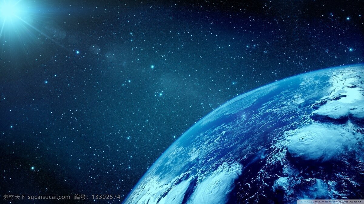 藍(lán)色 宇宙 唯美 星空 背景