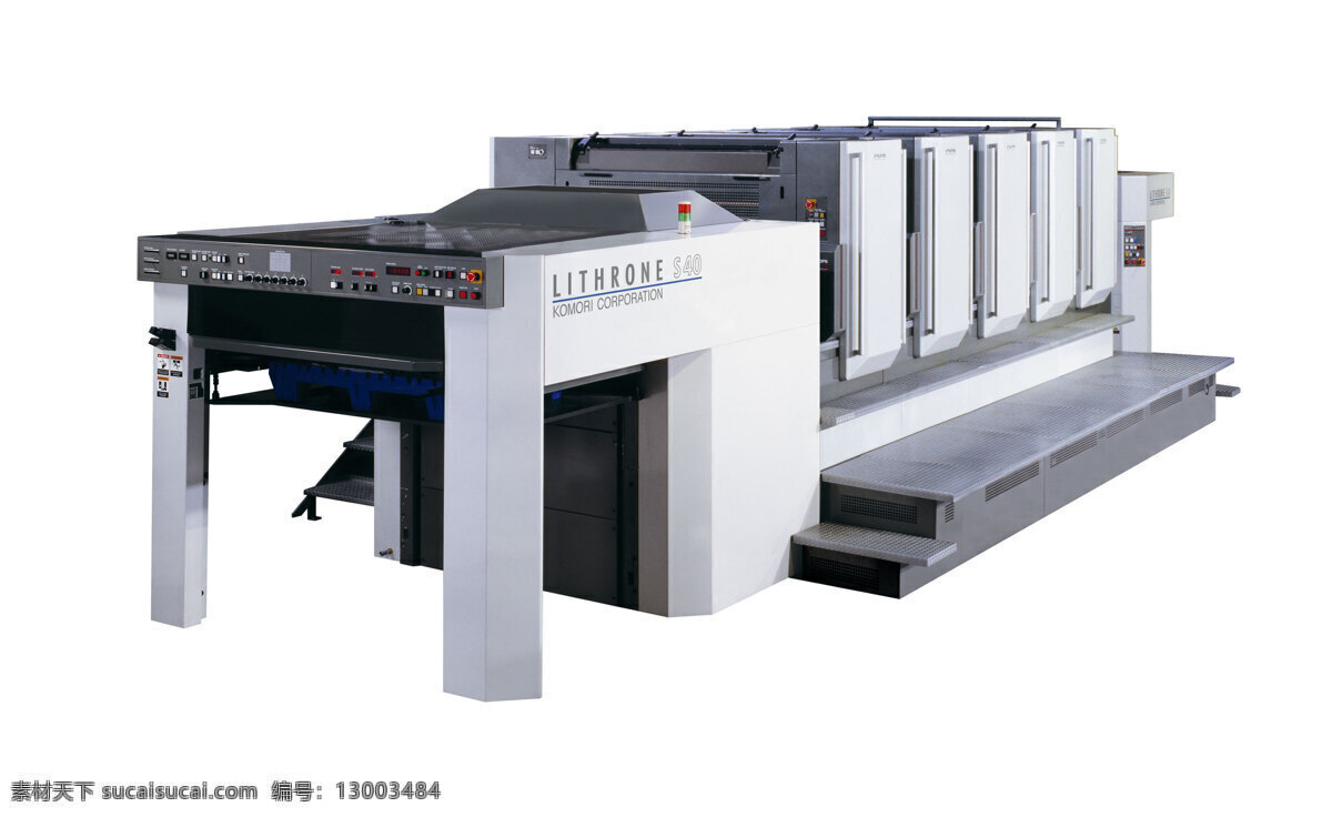 日本 小森 丽 色 龙 四 印刷机 非 高清 彩色 彩色印刷机 胶印机 印刷机械 丽色龙 工业生产 现代科技