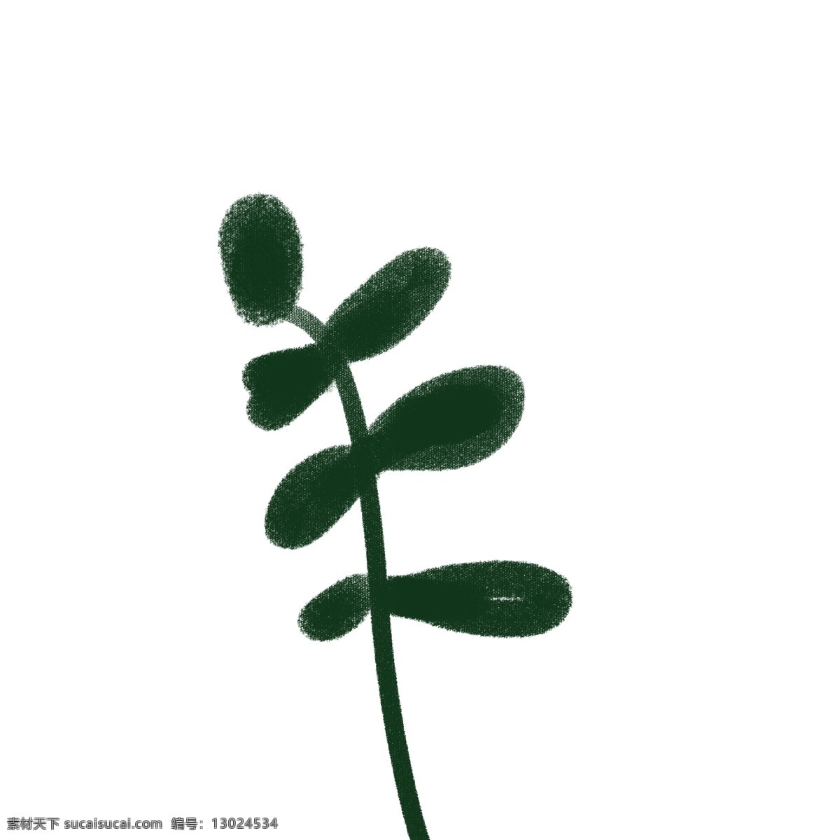 卡通 深绿色 小 叶子 植物 植物叶子 免扣图 植物免扣图 免 扣 图 好看的植物