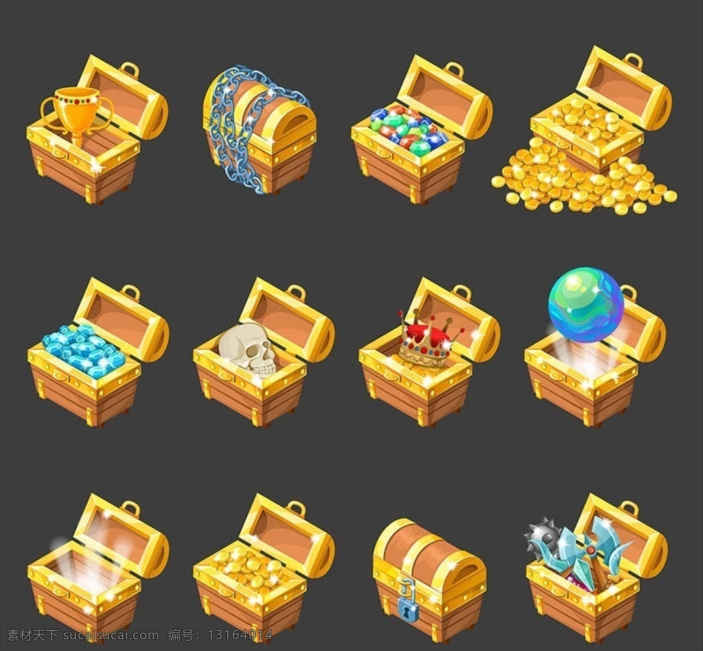 游戏宝箱 游戏黄金宝箱 黄金宝箱 黄金 宝箱 标志图标 其他图标