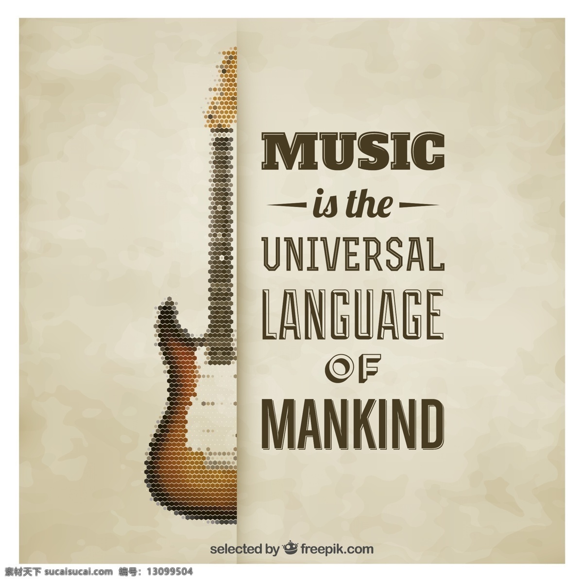 复古 像素 吉他 海报 通用 语言 世界类 音乐 矢量 高清图片