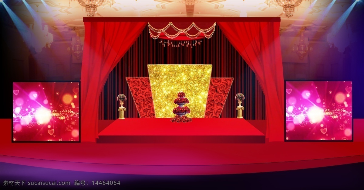 紅色 金色 紅金色 婚慶 婚禮背景 紅 婚禮 背景 婚禮效果圖 舞臺(tái) 效果圖 巴洛克婚禮