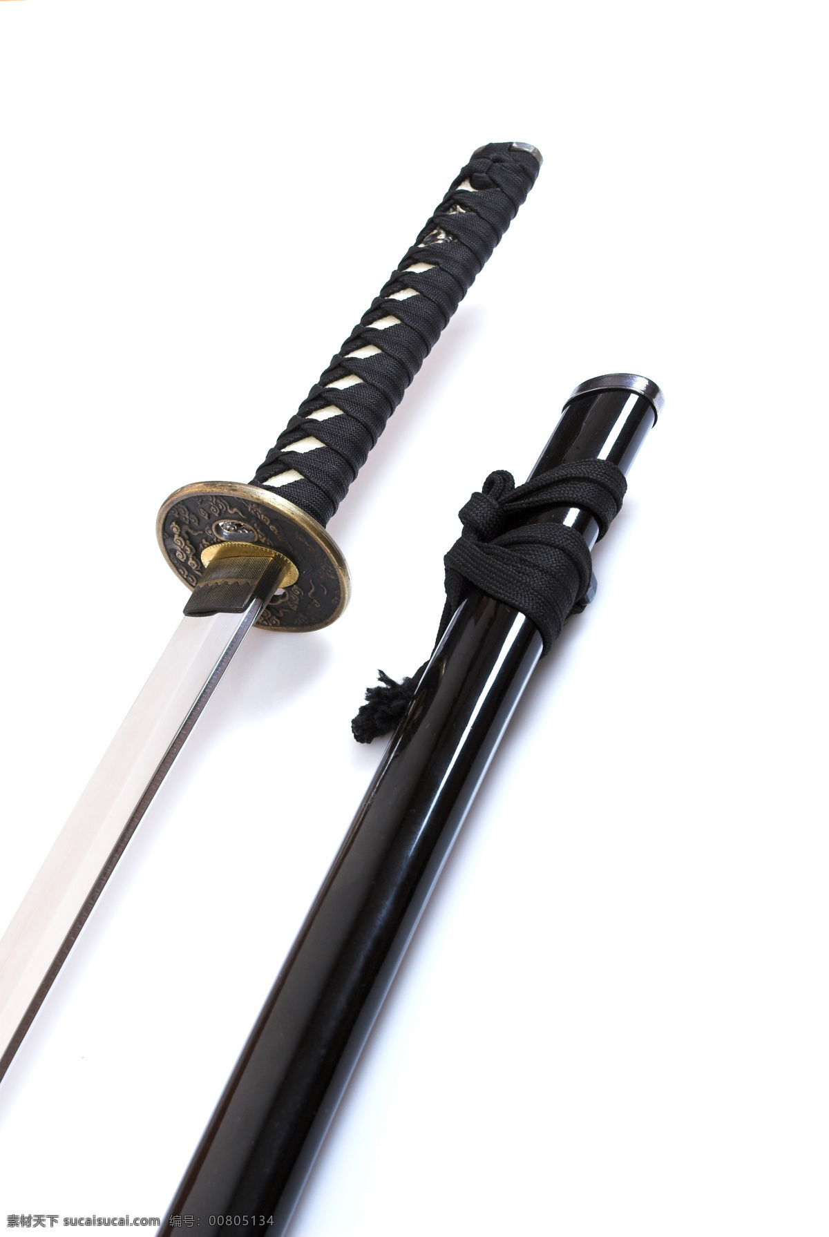 刀与刀鞘 日本武士刀 军事武器 日本 武士刀 刀鞘 现代科技 其他类别 生活百科 白色
