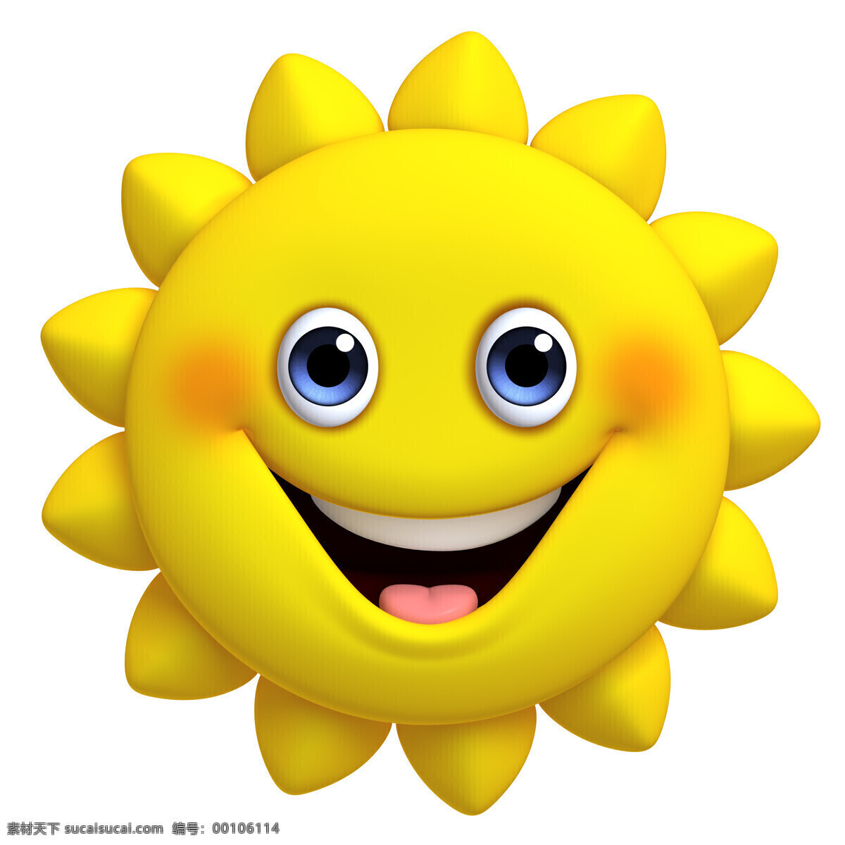 3d 卡通 太阳 3d太阳 卡通太阳 立体太阳 微笑的太阳 其他人物 人物图片