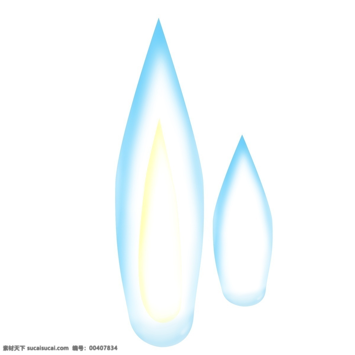 水滴 分 图 层 透明 质感 蓝色 纯 手绘 黄色 高光 原创 分图层 透明质感 纯手绘 大小水滴 半立体