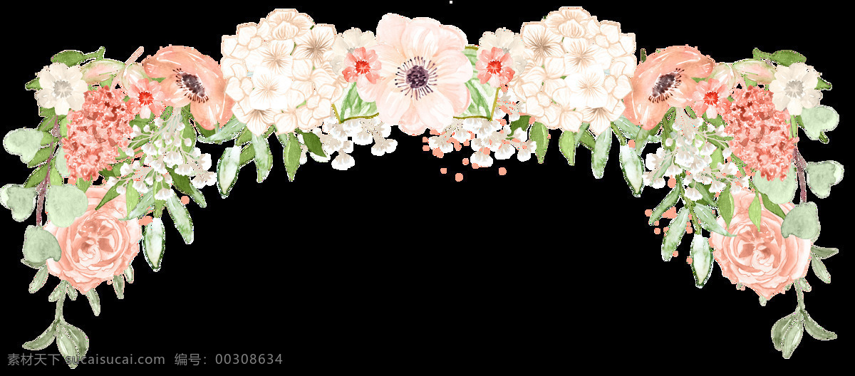 小 清新 花草 绿叶 装饰 红色 花朵 免扣素材 树叶 透明素材 植物 装饰图片