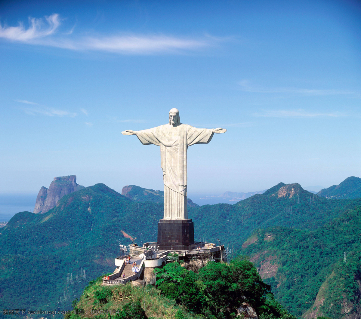 耶稣山 雕刻 雕像 雕塑 艺术 文艺 里约热内卢 耶稣 上帝 巴西 建筑园林