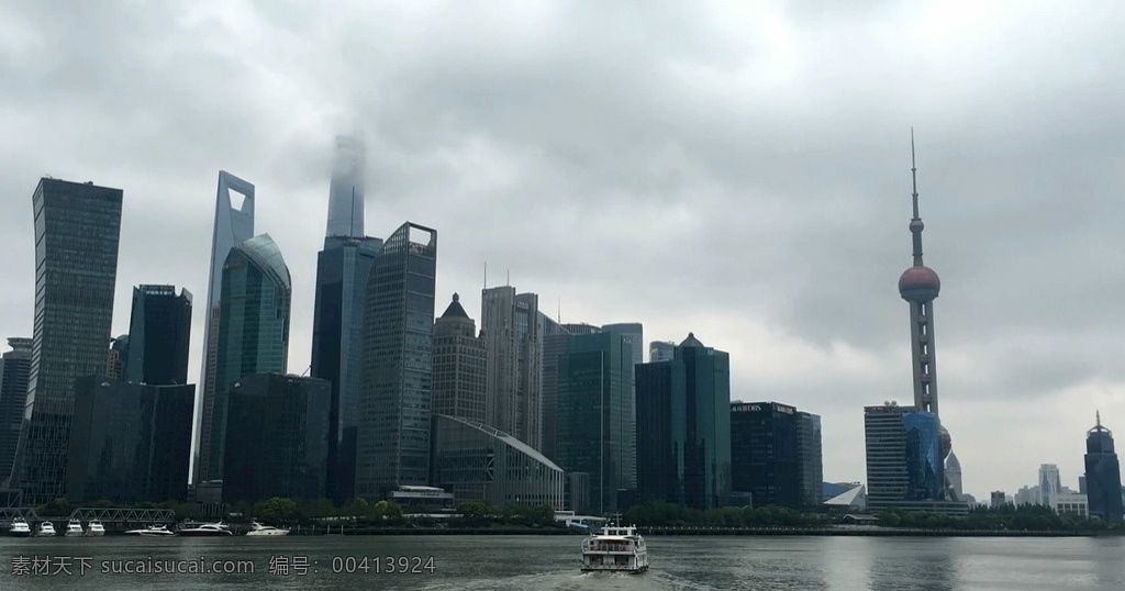 上海 黄浦江 延时 东方明珠 北外滩 延时摄影 多云 云层 阴天 多媒体 实拍视频 城市风光 mov