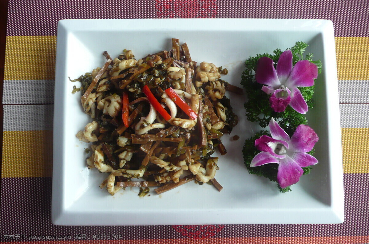 菜单 餐饮美食 厨师推荐 传统美食 美味 秋季 饮料 鱿鱼 笋干 鱿鱼笋干
