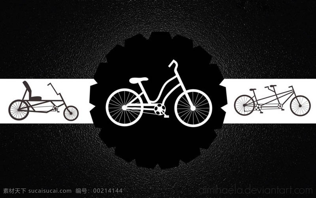 单人 双人 自行车 形状 ps 笔刷 ps笔刷 abr 黑色