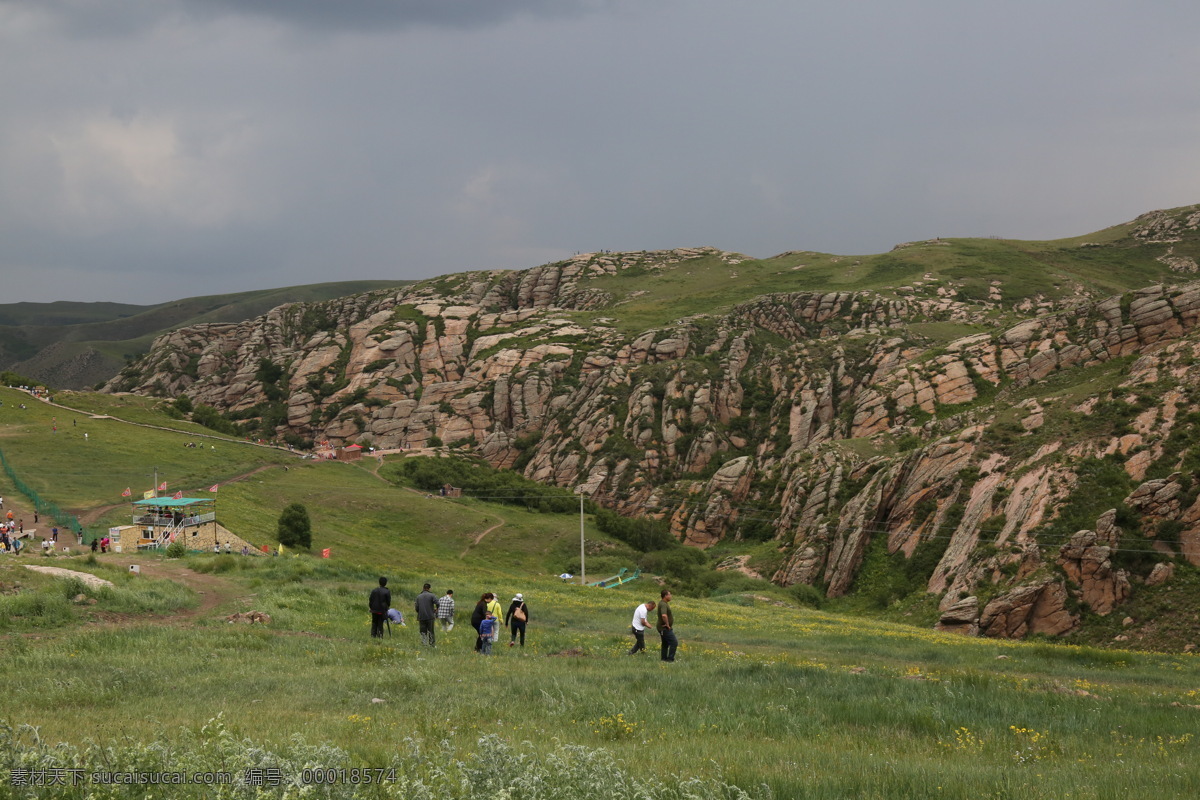 内蒙古 辉腾 希勒 草原 高山 地质公园 风电 自然景色 自然景观 自然风景