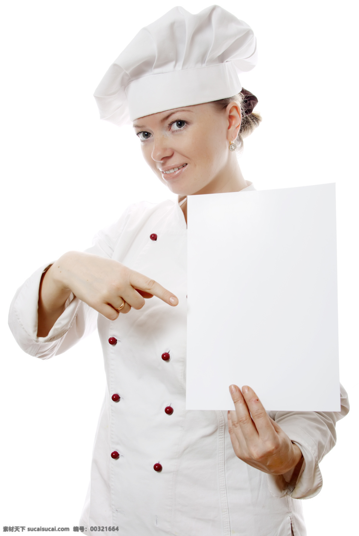 女 厨师 空白 广告牌 女厨师 国外厨师 外国厨师 女性女人 大厨 烹饪 料理 烹调 空白纸 空白广告牌 商务人士 人物图片