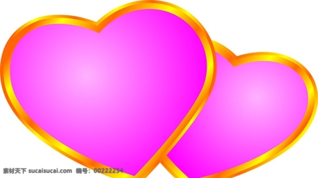 心 心型 两颗心 心连心 红色 心形 爱心 心图形 心模型