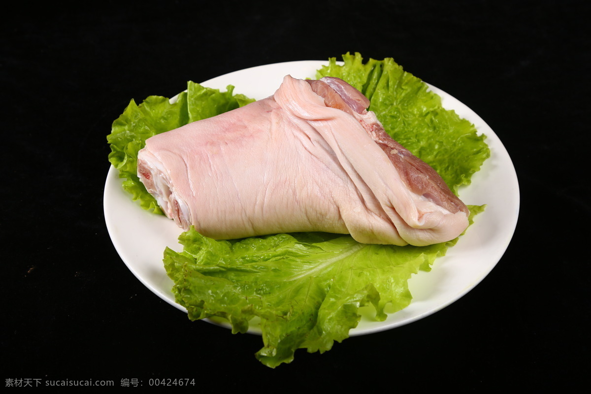 猪肘 生菜 摆盘 食材 美食 猪肉 餐饮美食 食物原料