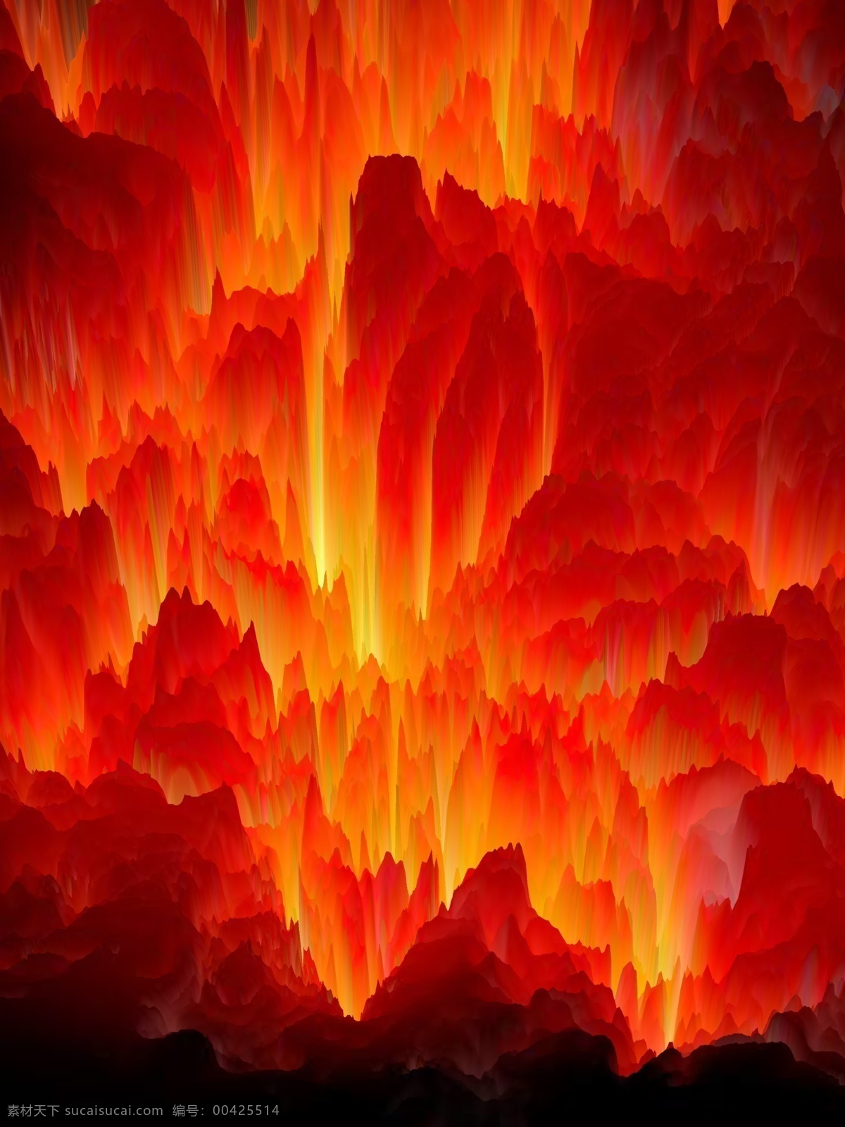 3d 地下 火焰 地带 红色背景 火山背景 海报背景 广告背景 3d背景 魔幻背景
