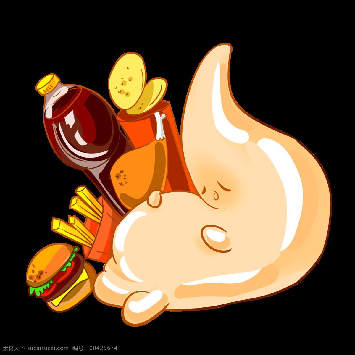 吃 饱 人体 器官 胃 消化 人体器官 胃消化 胃部动画 高清图片 胃部动画图 动漫动画