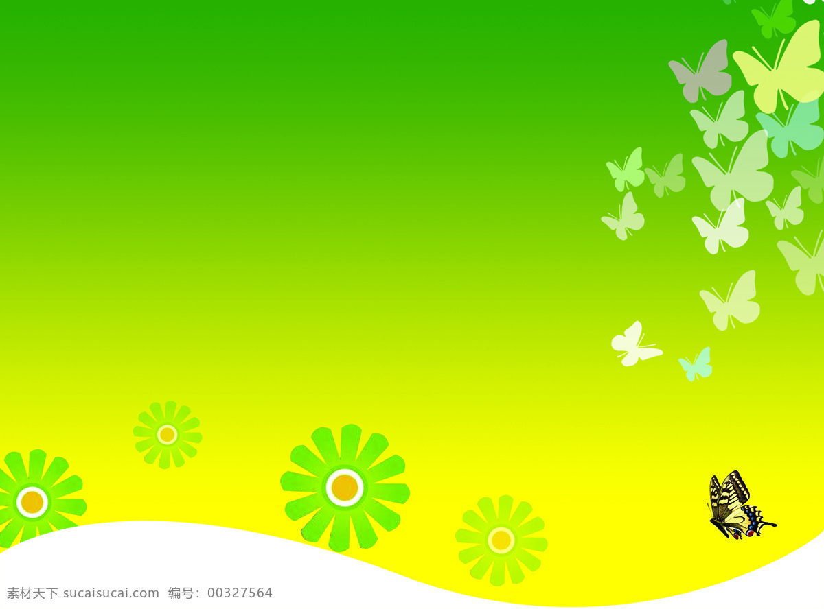绿色 春天 展板 背景 图 绿色春天 展板背景图 蝴蝶群 设计背景