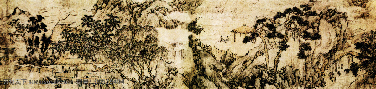 山水图 中国名画 古画 文化艺术 绘画书法 设计图库