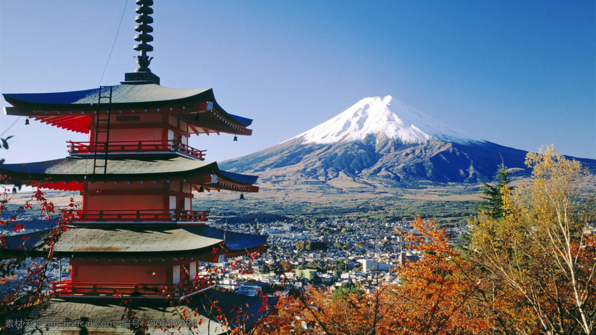 日本 古典 楼阁 富士山 世界名胜 风景 风景区 富士山图片 古典建筑 日本风景 古典楼阁 风景区图片 建筑园林 建筑摄影