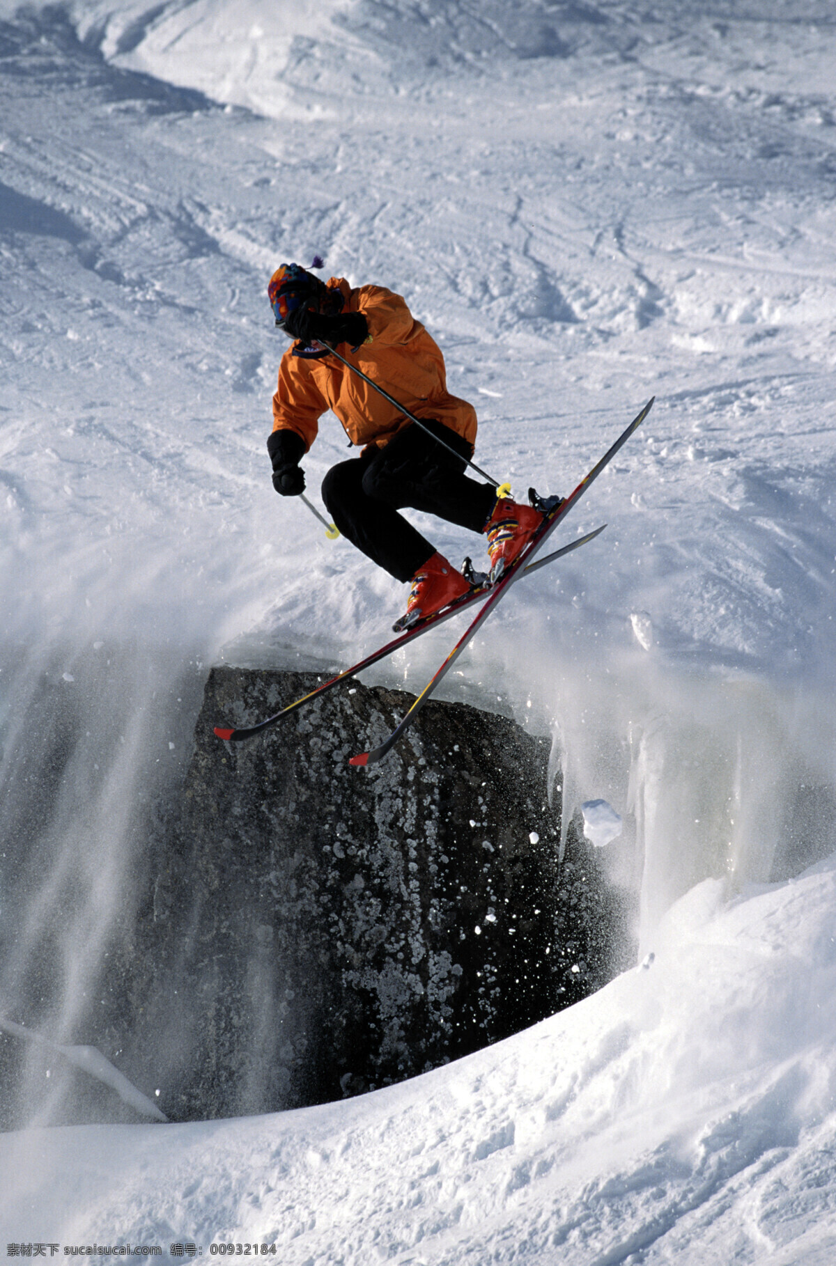 体育运动 滑雪 极限挑战 滑雪挑战 滑雪运动 飞跃 跳跃 文化艺术 摄影图库