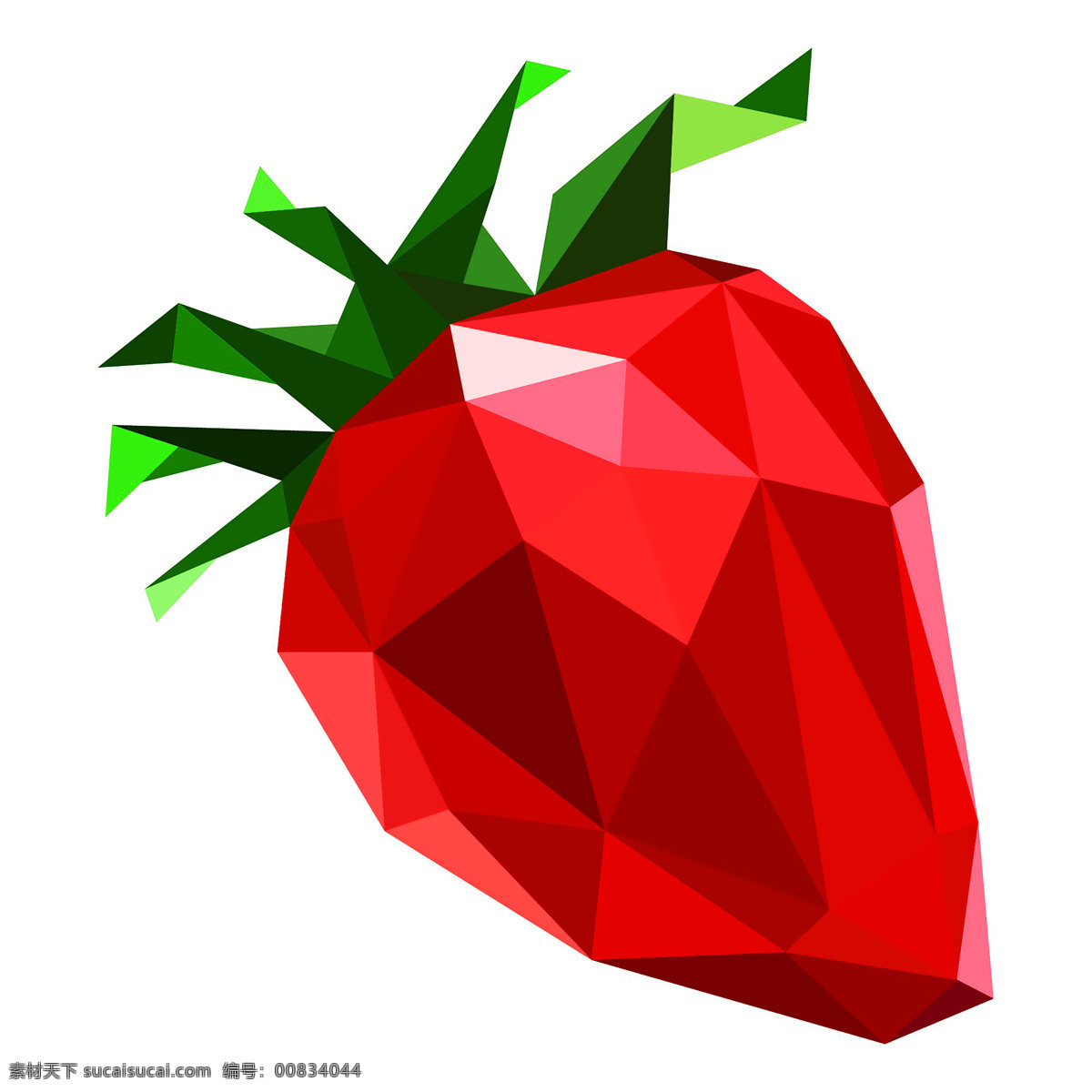草莓插画 插画 草莓 水晶草莓 钻石草莓