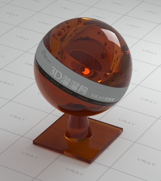 vray 玻璃 材质 max9 橘色 有贴图 3d模型素材 材质贴图