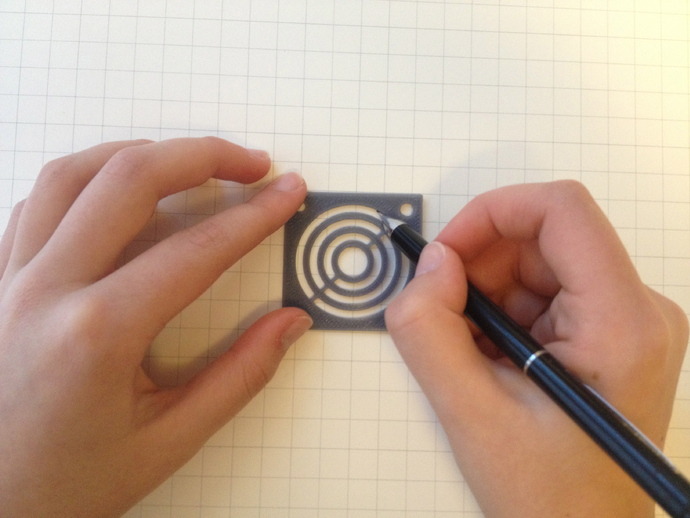 圆形的统治者 尺子 工具 画 铅笔 圆形 3d打印模型 交通工具模型 dibujar 凹痕 herramienta 拧转画弧 雷格拉