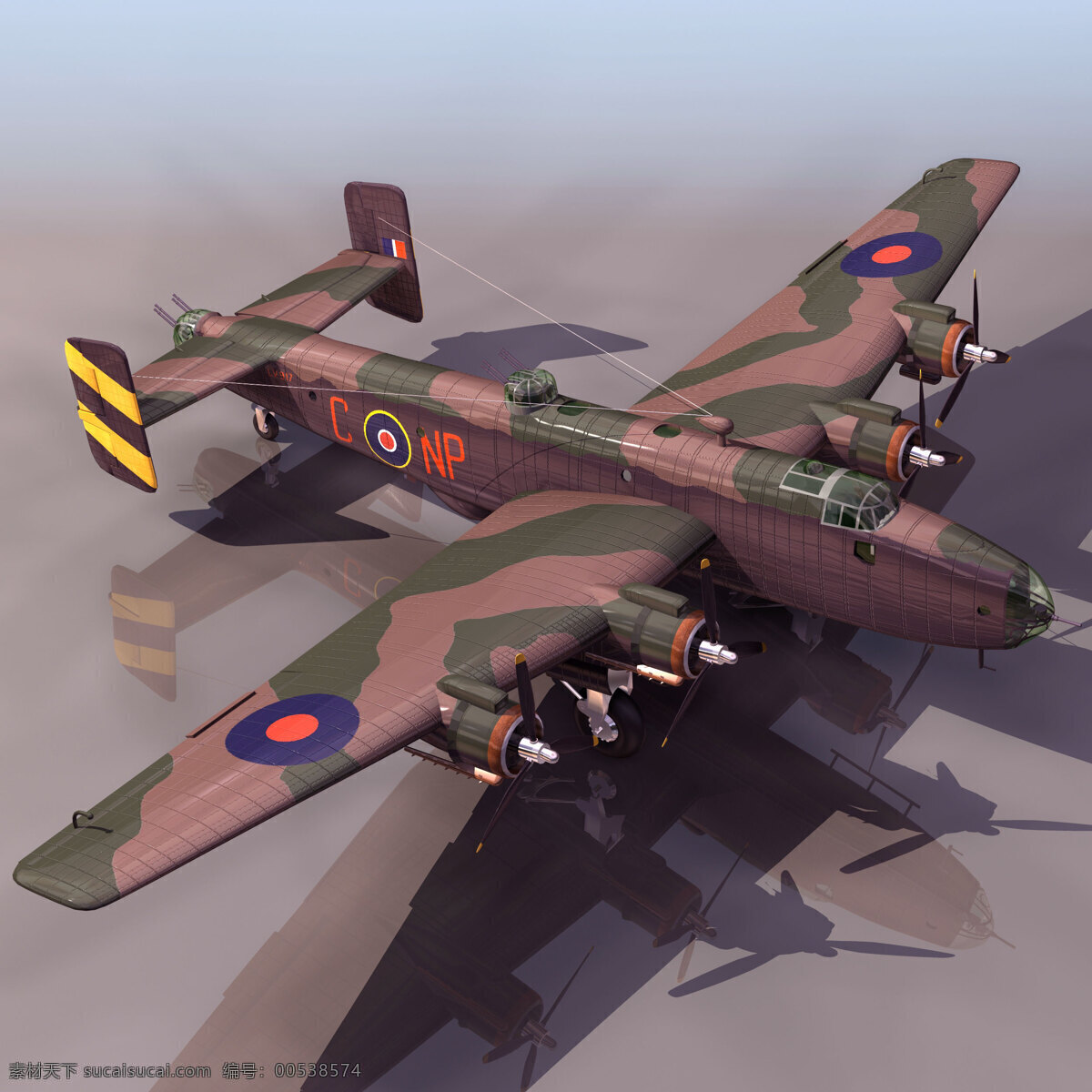 飞机模型 halifax 军事模型 空军武器库 3d模型素材 其他3d模型