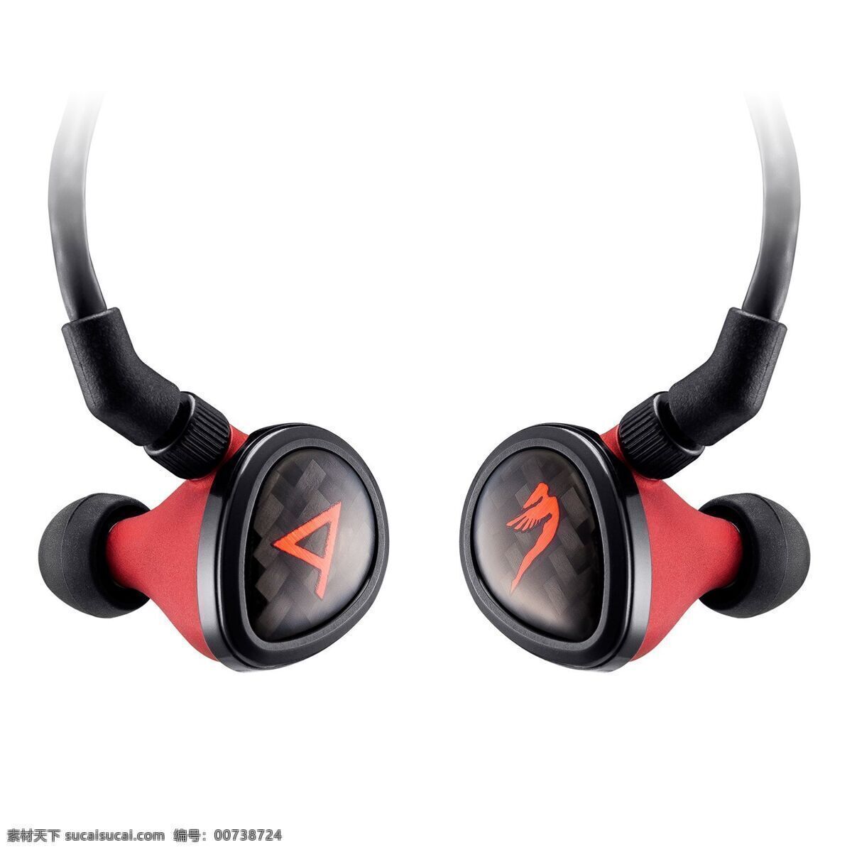 红 黑色 炫 酷 耳机 产品 红色 生活用品 数码 音乐