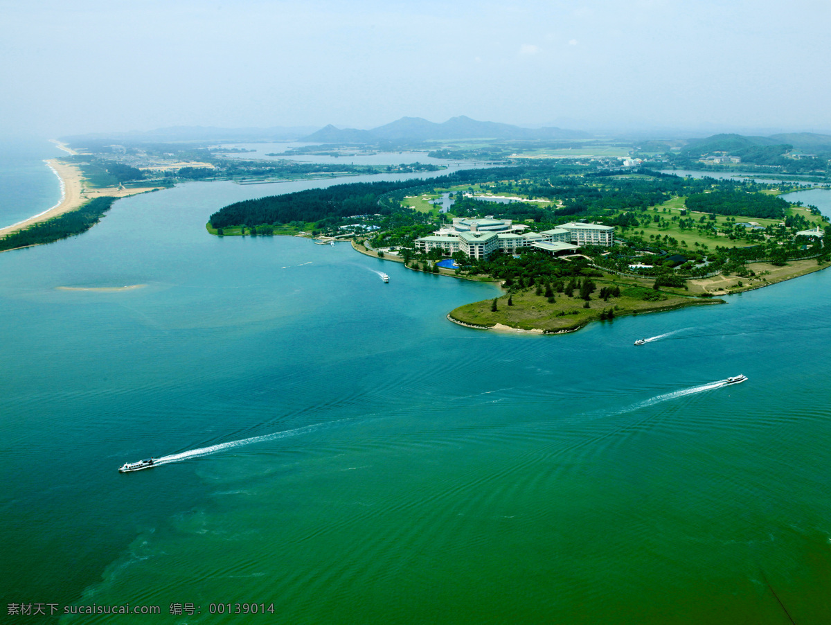 海南 海边 龙潭岭 房子 俯瞰 风景 海 森林 树 自然景观