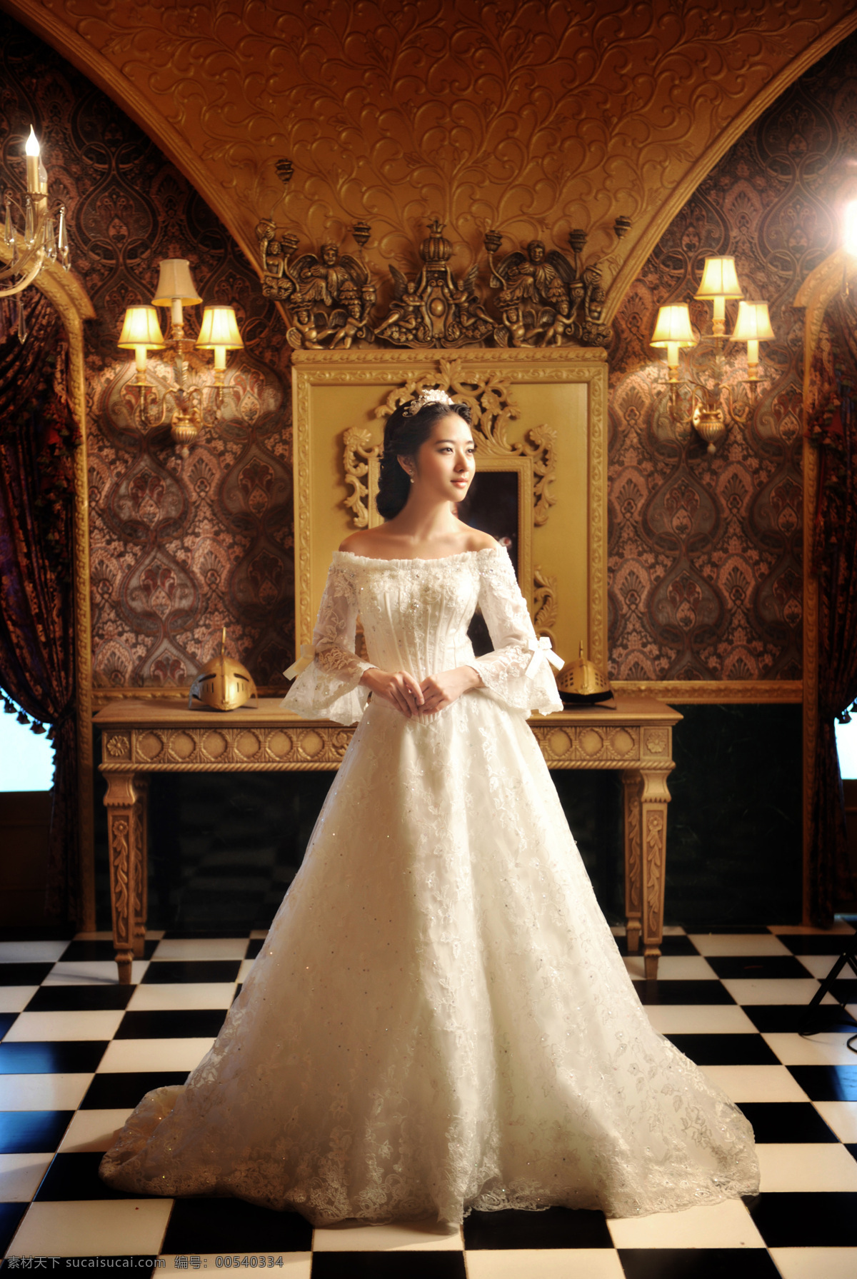 欧式 婚纱图片 美女 欧式婚纱 人物摄影 人物图库 家居装饰素材